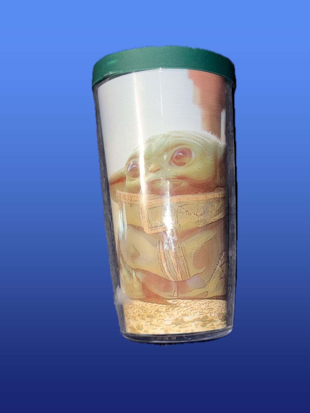 Tervis Star Wars The Mandalorian Child Grogu Insulated Tumbler W/ Green Lid